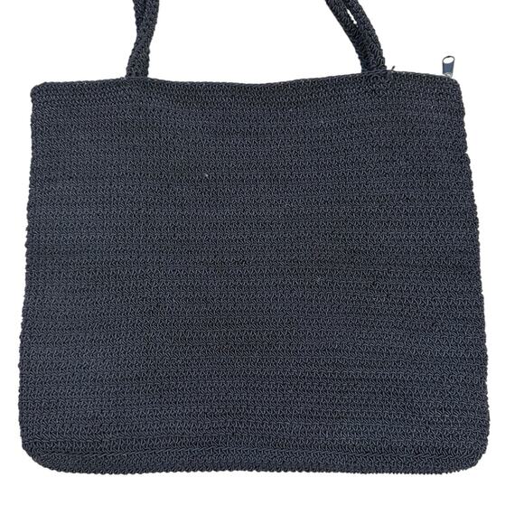 Patriotic Knit Tote Bag - Red, White, Blue 13 Star American Flag Crochet Bag - Picture 6 of 12